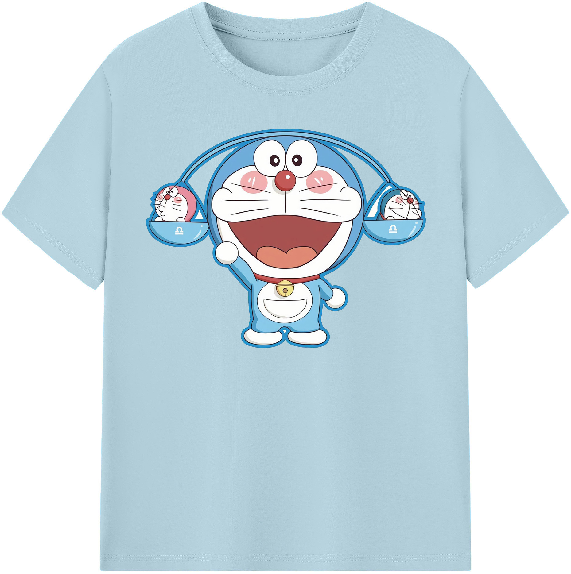 （画像用） ドラえもん Doraemon 綿100％半袖Tシャツ（フロントプリント）